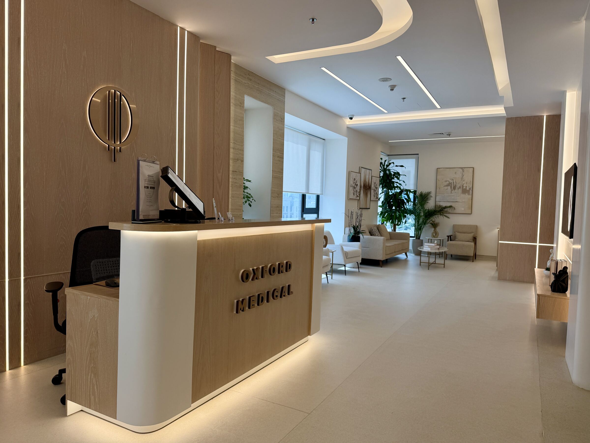 Oxford Medical Kuwait reception atrium